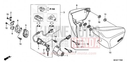 SIDE COVER VT750CSA de 2010